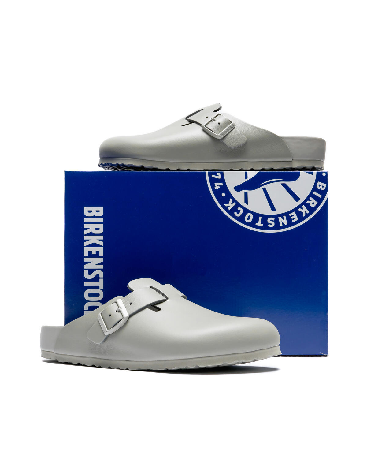 Birkenstock boston metallic silver online